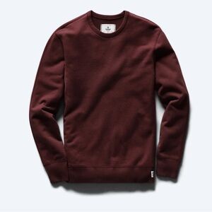 Mens Reigning Champ Midweight Terry Crewneck - Size M - Color “crimson”